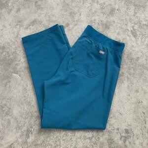 Figs Teal Track Pants